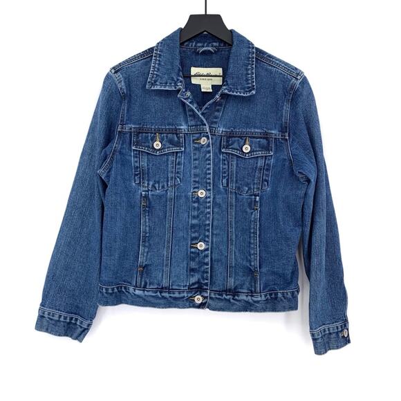 EDDIE BAUER Denim Jacket Blue Wash S - Picture 1 of 10